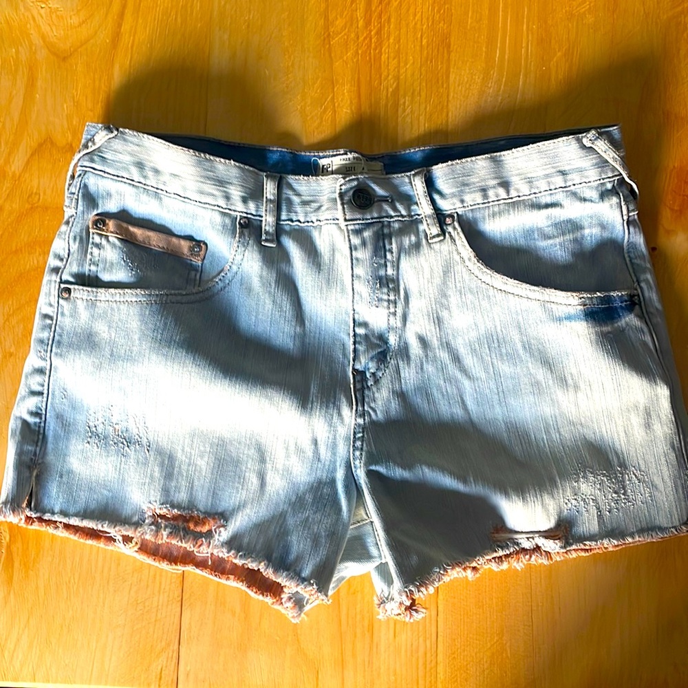 Free people sz 30 denim cutoffs NWOT